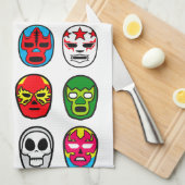 Lucha Libre Luchador mexikanische Wrestling-Masken Handtuch (Viertel Falte)