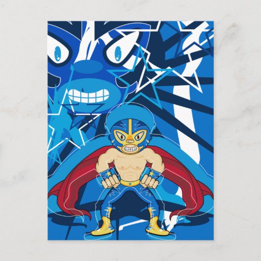 Lucha Libre Luchador Wrestler Postkarte (Vorderseite)