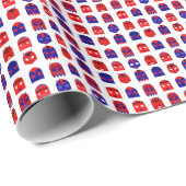 Lucha libre Masken Geschenkpapier (Rolleneckpunkt)