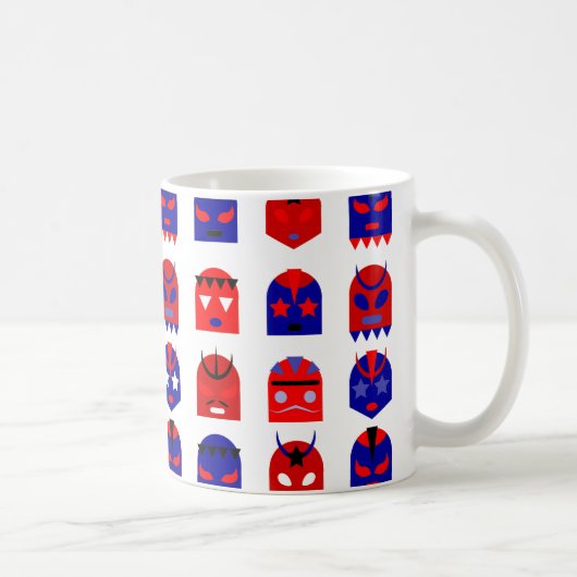 Lucha libre Masken Kaffeetasse (Rechts)