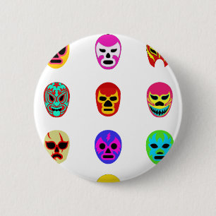 Lucha Libre Masken-Mexikaner-Wrestling Button