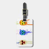 Lucha Libre Masken-mexikanischer Gepäckanhänger (Vorderseite vertikal)