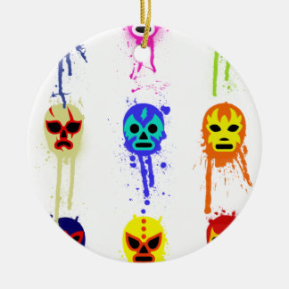 Lucha Libre Masken-mexikanischer Keramik Ornament