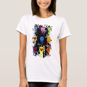 Lucha Libre Masken-mexikanisches T-Shirt