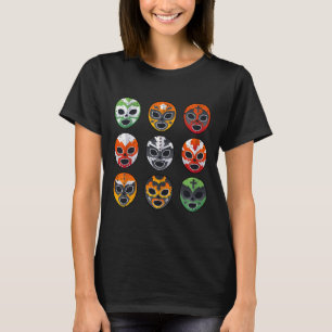Lucha Libre Masken-Shirt Jungen Männer Mexikanisch T-Shirt
