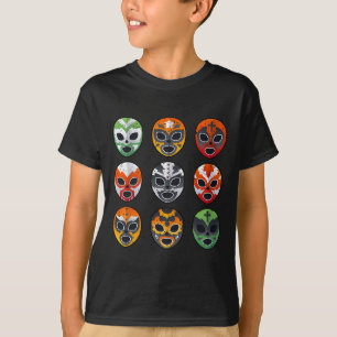 Lucha Libre Masken-Shirt Jungen Männer Mexikanisch T-Shirt