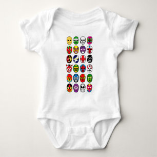 Lucha Libre Maskenringkämpfer Mexikaner-Wrestling Baby Strampler