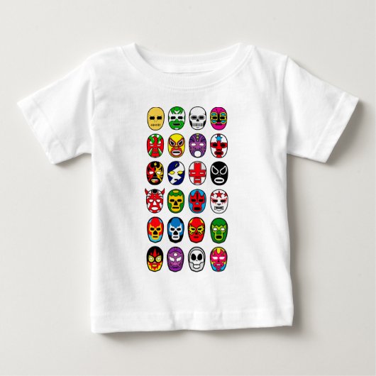 Lucha Libre Maskenringkämpfer Mexikaner-Wrestling Baby T-shirt (Vorderseite)