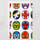 Lucha Libre Maskenringkämpfer Mexikaner-Wrestling Briefpapier (Vorne/Hinten)