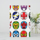 Lucha Libre Maskenringkämpfer Mexikaner-Wrestling Briefpapier (Stehend Vorderseite)