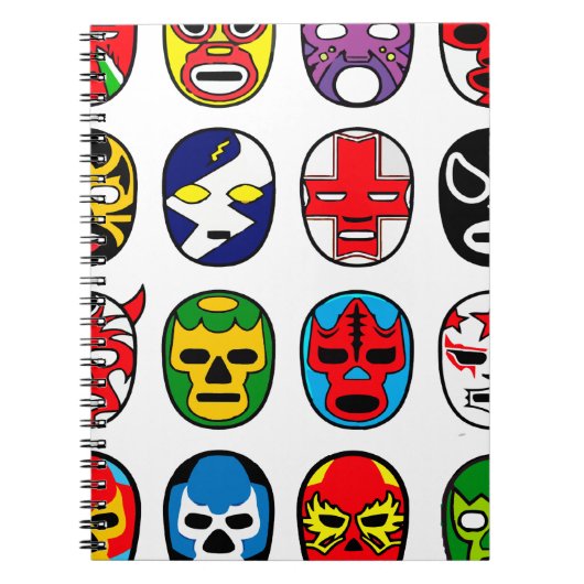 Lucha Libre Maskenringkämpfer Mexikaner-Wrestling Notizblock (Vorderseite)