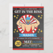 Lucha Libre Mexican Birthday Party Einladung (Vorderseite)