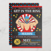 Lucha Libre Mexican Birthday Party Einladung (Vorne/Hinten)