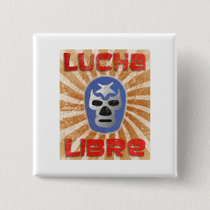 Lucha Libre Mexikaner-Wrestling Button