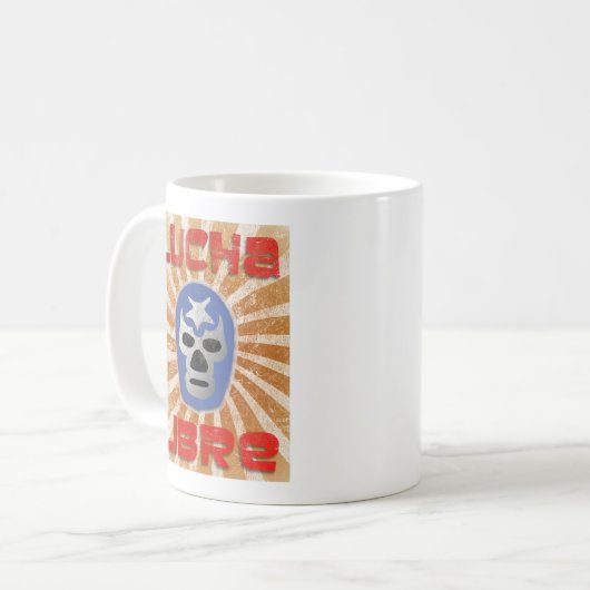 Lucha Libre Mexikaner-Wrestling Kaffeetasse (Vorderseite Links)