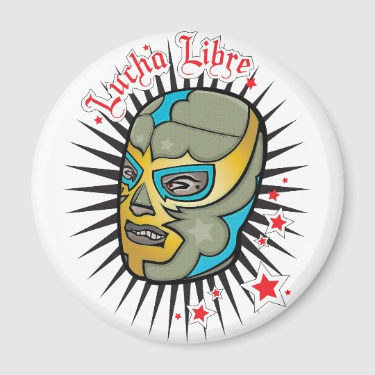 Lucha Libre Mexikanische Wrestling Maske Magnet Zazzle De