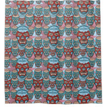 Lucha Libre mexikanischer Ringkämpfer-Duschvorhang