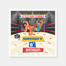 Lucha Libre Mexikanischer Wrestling Party Paper Na Serviette