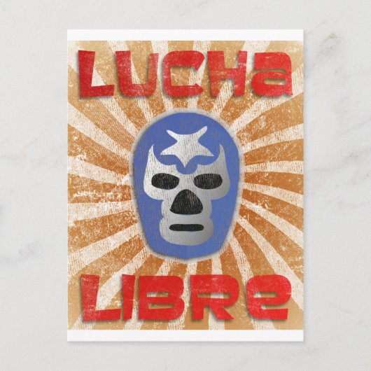 Lucha Libre Mexikanischer Wrestling Postkarte (Vorderseite)