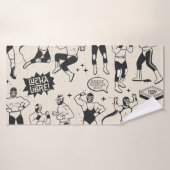 Lucha Libre: Mexikanisches Wrestler-Muster Badehandtuch (Badehandtuch)