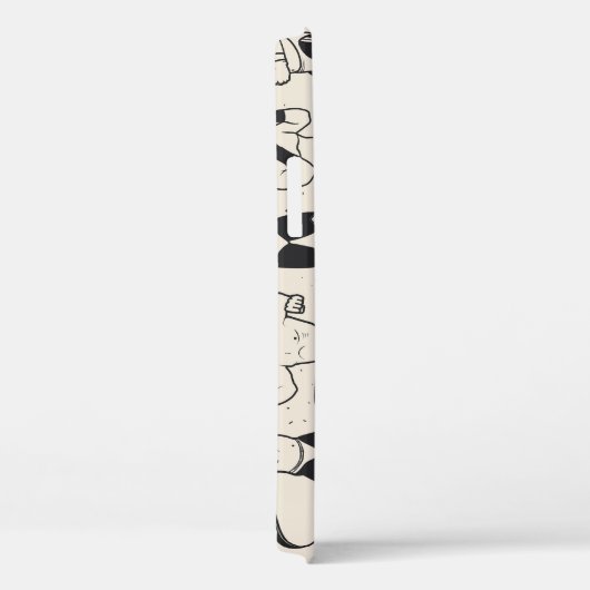 Lucha Libre: Mexikanisches Wrestler-Muster Case-Mate iPhone Hülle (Rückseite / Rechts)