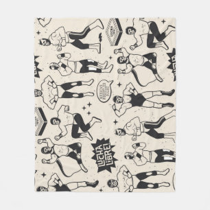 Lucha Libre: Mexikanisches Wrestler-Muster Fleecedecke