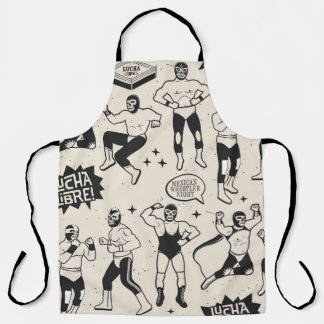 Lucha Libre: Mexikanisches Wrestler-Muster Schürze