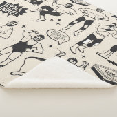 Lucha Libre: Mexikanisches Wrestler-Muster Sherpadecke (3/4)