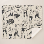 Lucha Libre: Mexikanisches Wrestler-Muster Sherpadecke (Vorderseite (Horizontal))