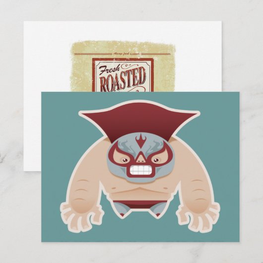 Lucha Libre Postcard Postkarte (Vorne/Hinten)
