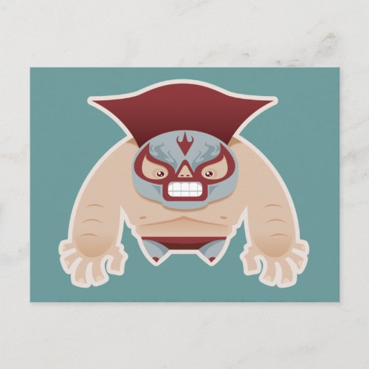 Lucha Libre Postcard Postkarte (Vorderseite)