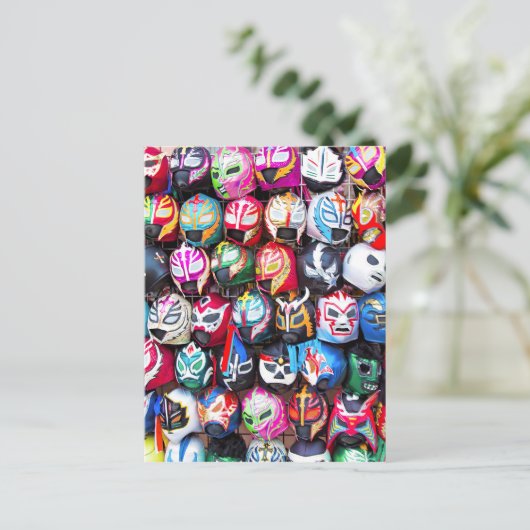 Lucha Libre Postkarte (Stehend Vorderseite)