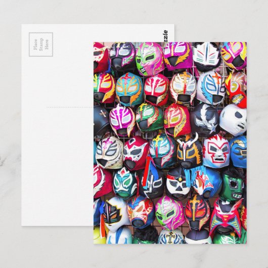 Lucha Libre Postkarte (Vorne/Hinten)