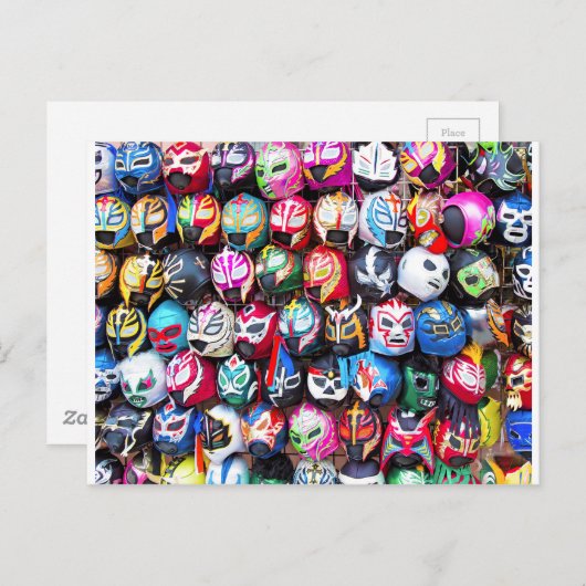 Lucha Libre Postkarte (Vorne/Hinten)