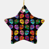 Lucha Libre Sugar Skull Keramik Ornament (Vorne)