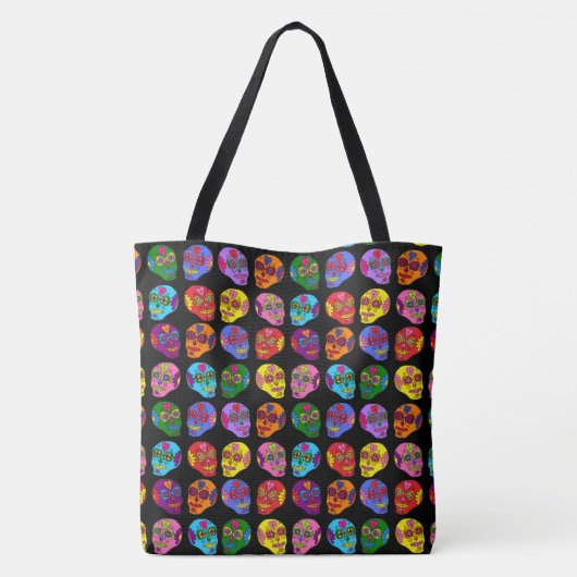 Lucha Libre Sugar Skull Tasche (Rückseite)