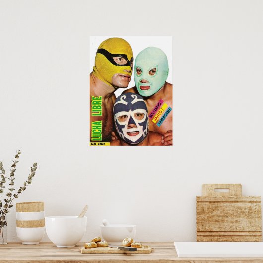 Lucha Libre Trio Poster (Küche)