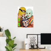 Lucha Libre Trio Poster (Heimbüro)