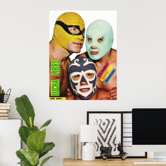 Lucha Libre Trio Poster (Heimbüro)