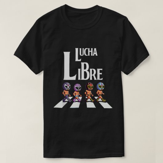 Lucha Libre Wrestlers Street Parade Graphic Tee (Design vorne)