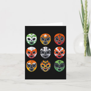 Lucha Libre Wrestling Mask Cinco De Mayo Mexican B Karte