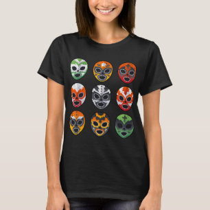 Lucha Libre Wrestling-Maske Cinco De Mayo Mexikani T-Shirt