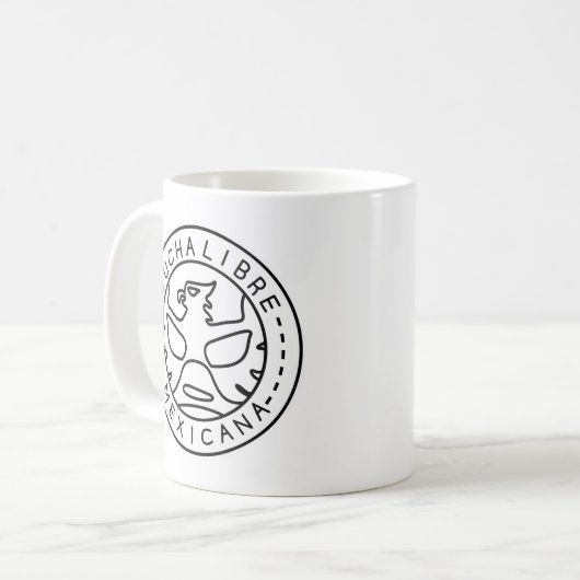 Lucha Logo#1mono Kaffeetasse (Vorderseite Links)