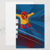 Luchador Briefpapier (Vorne/Hinten)