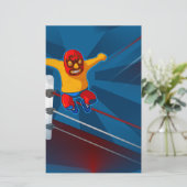 Luchador Briefpapier (Stehend Vorderseite)