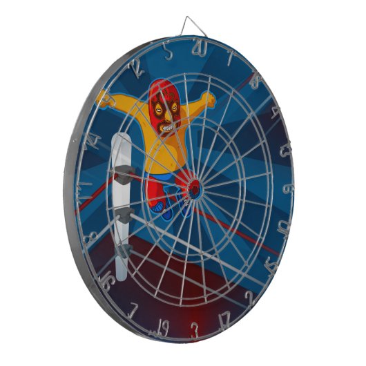 Luchador Dartscheibe (Vorderseite Links)