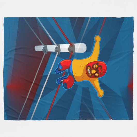 Luchador-Decke Fleecedecke (Vorderseite (Horizontal))