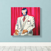 Luchador Leinwanddruck (Insitu (Holzboden))