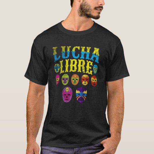 Luchador Masks Lucha Libre 1 T-Shirt (Vorderseite)