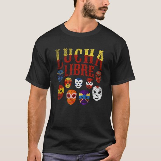 Luchador Masks Lucha Libre 2 T-Shirt (Vorderseite)
